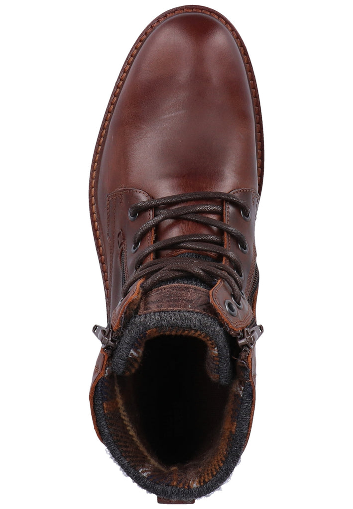 Bullboxer Stiefelette Leder/Textil Dunkelbraun
