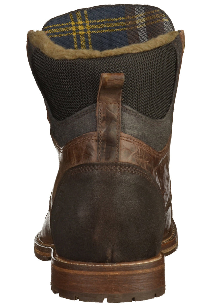 Bullboxer Stiefelette Leder/Textil Dunkelbraun