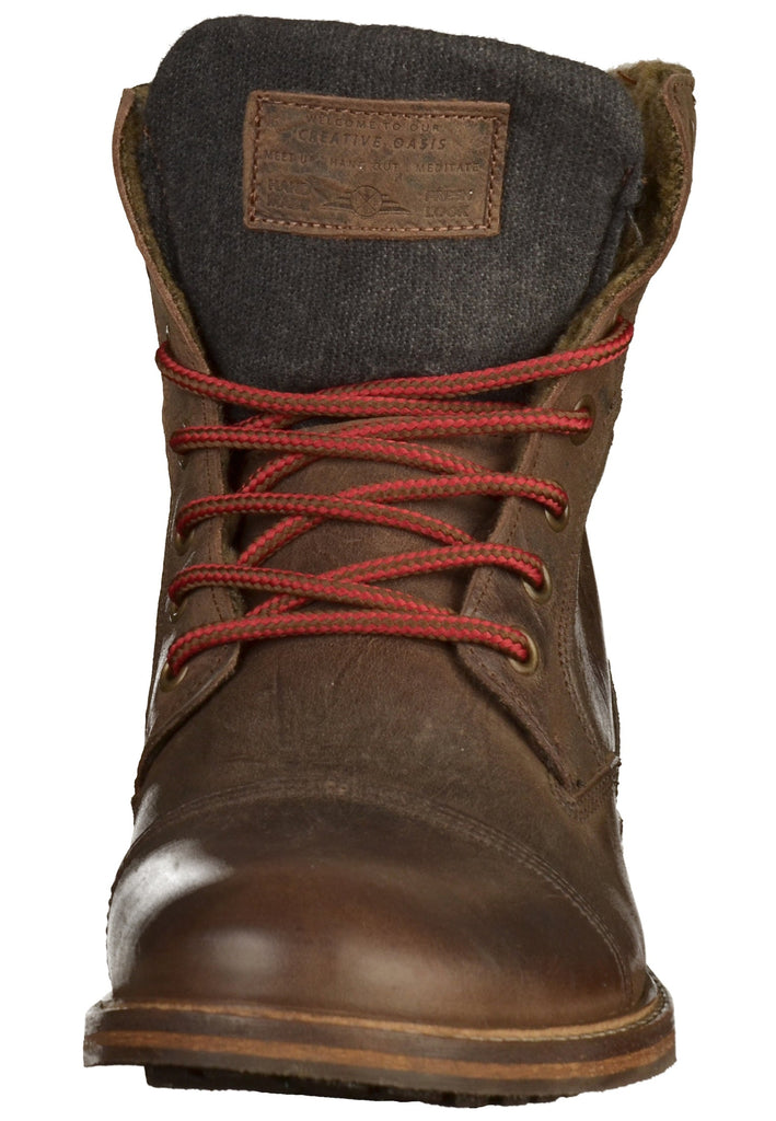 Bullboxer Stiefelette Leder/Textil Dunkelbraun