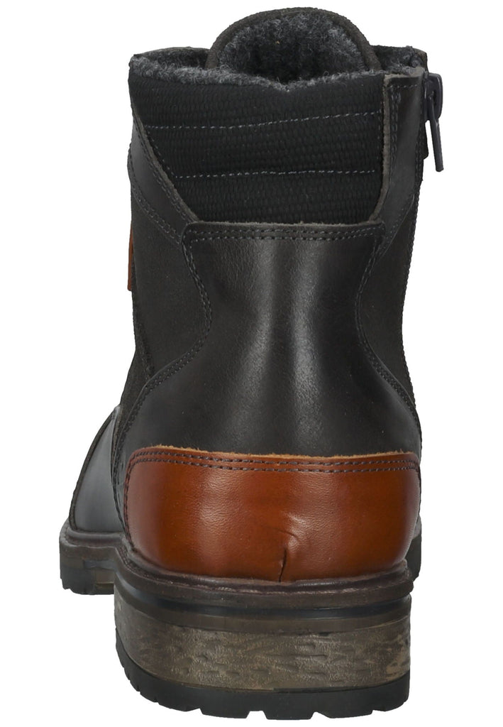 Bullboxer Stiefelette Leder/Textil Grau Warmfutter
