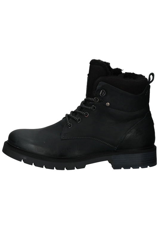 Bullboxer Stiefelette Leder/Textil Navy/Schwarz