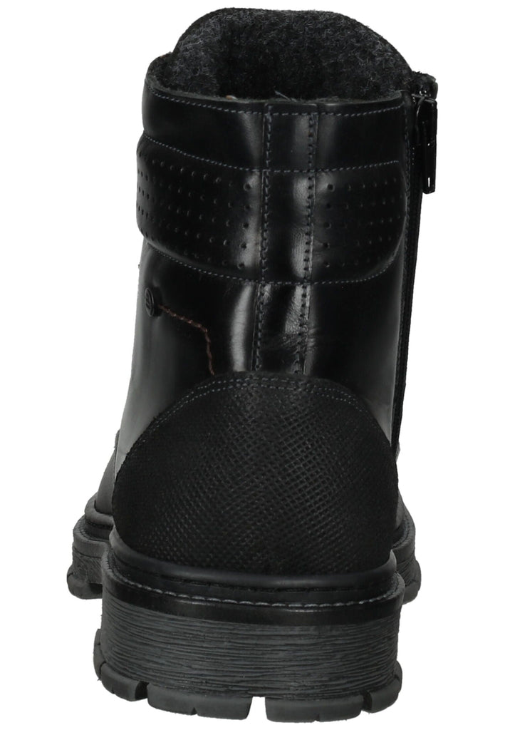 Bullboxer Stiefelette Leder/Textil Schwarz Warmfutter