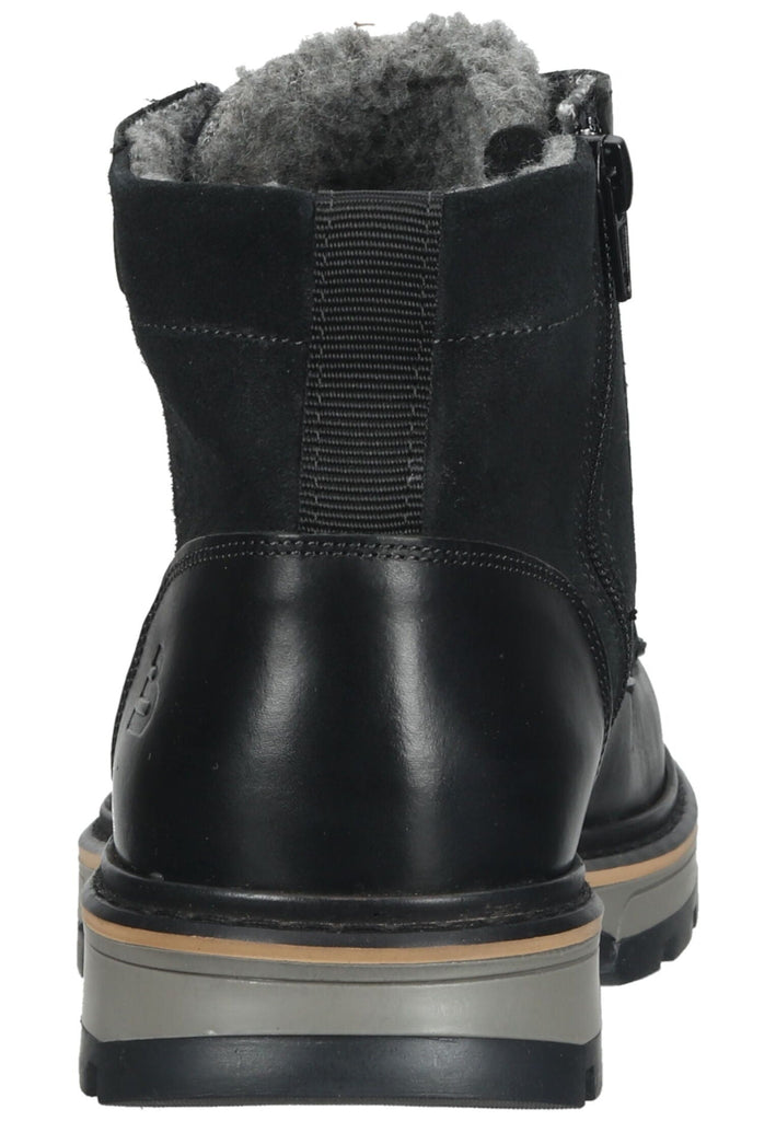 Bullboxer Stiefelette Leder/Textil Schwarz Warmfutter