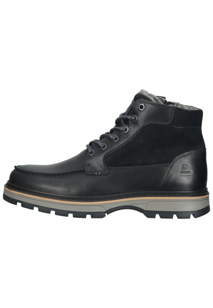 Bullboxer Stiefelette Leder/Textil Schwarz Warmfutter