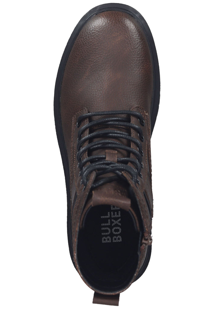 Bullboxer Stiefelette Lederimitat Dunkelbraun