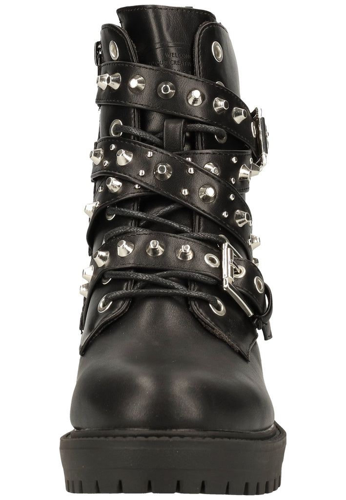 Bullboxer Stiefelette Lederimitat Schwarz