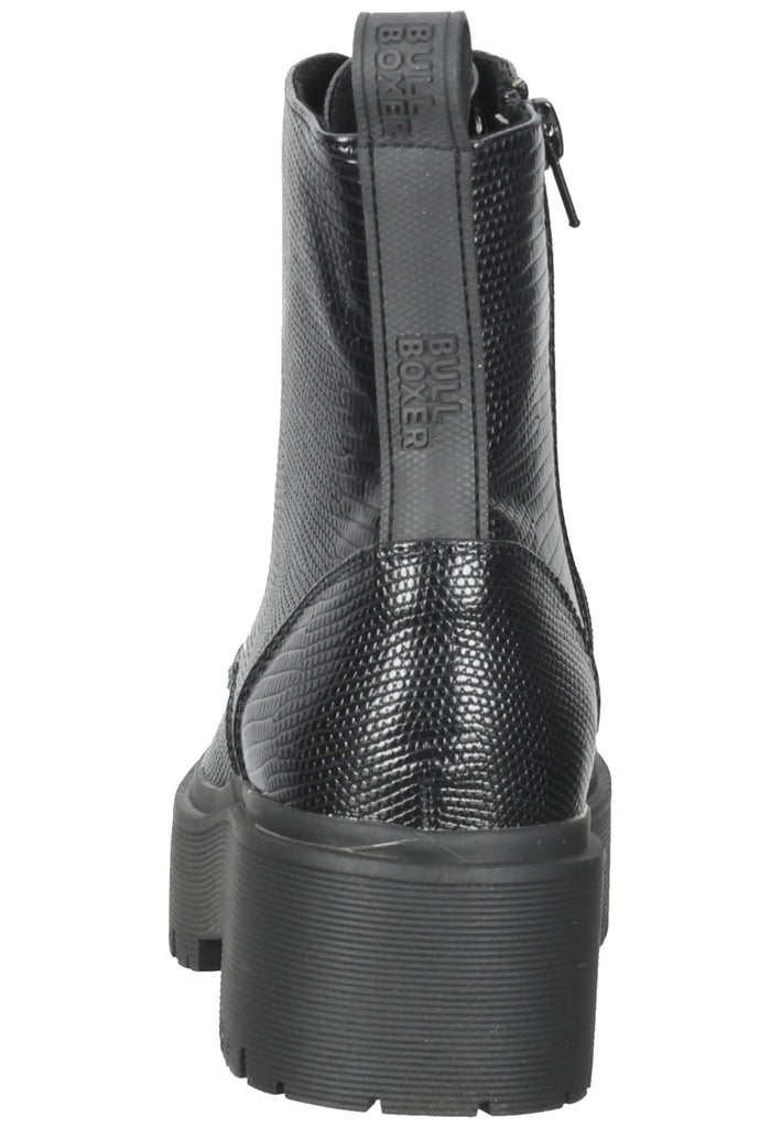 Bullboxer Stiefelette Lederimitat Schwarz/Schwarz