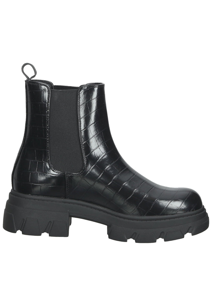 Bullboxer Stiefelette Lederimitat Schwarz/Schwarz