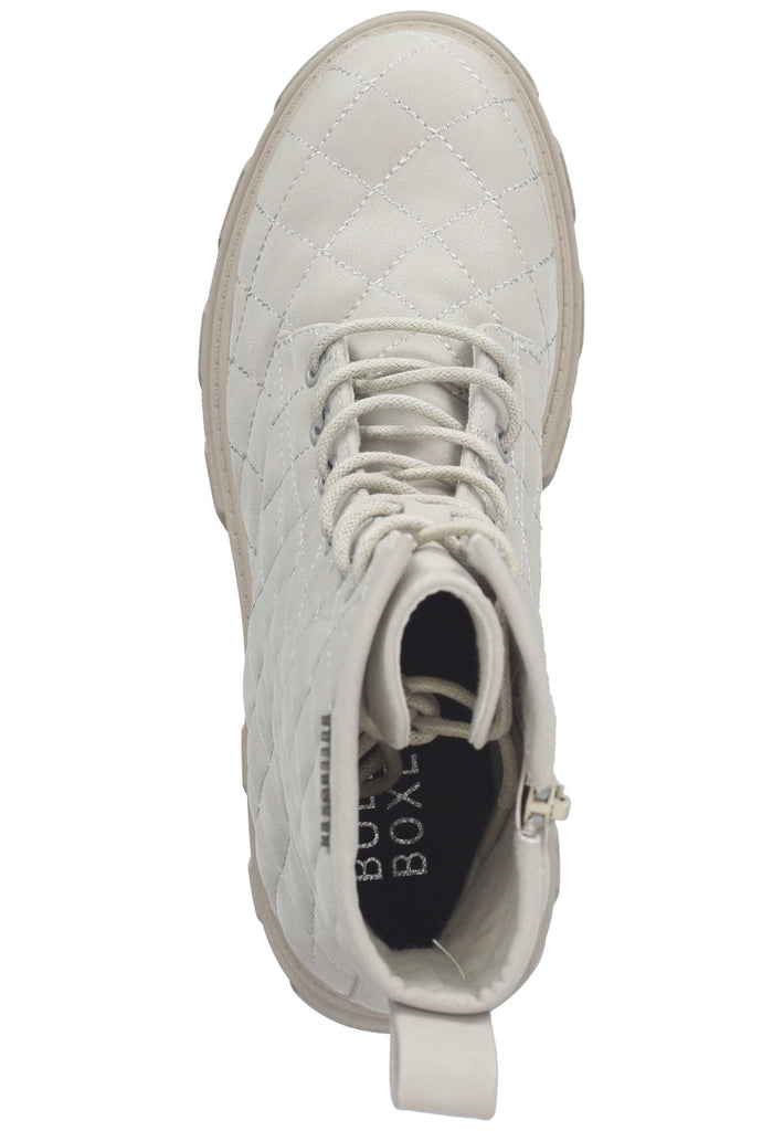 Bullboxer Stiefelette Lederimitat Weiß