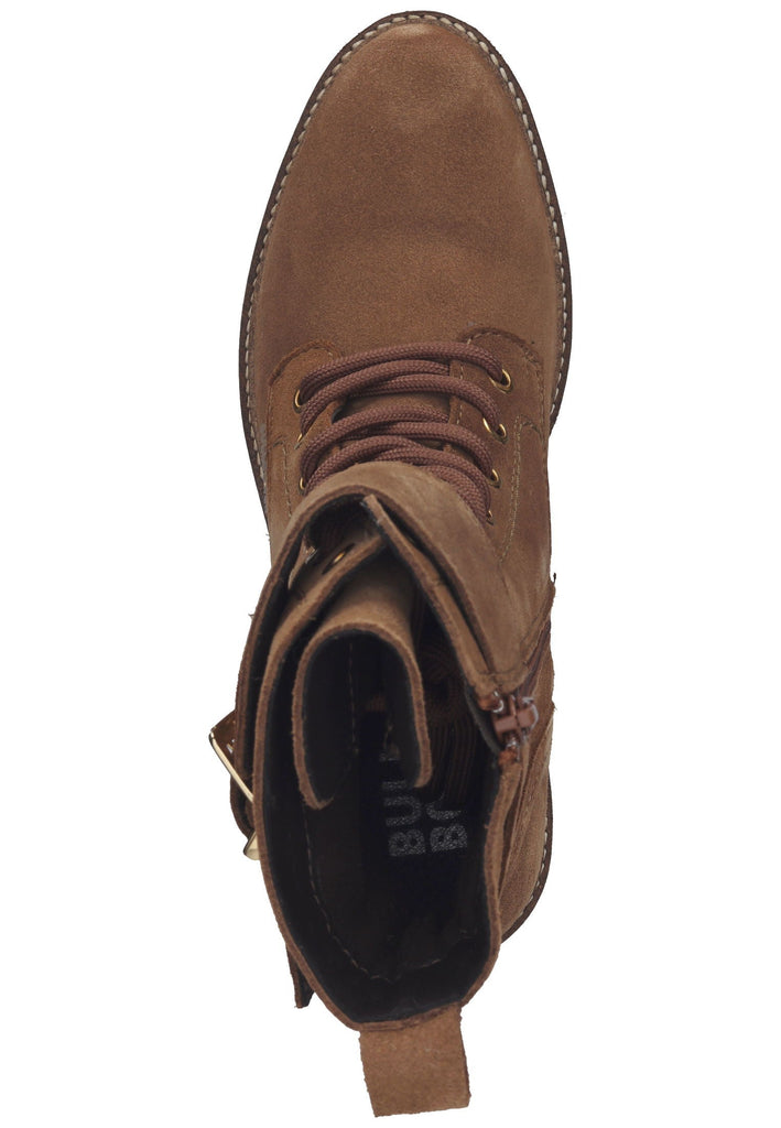 Bullboxer Stiefelette Veloursleder Cognac