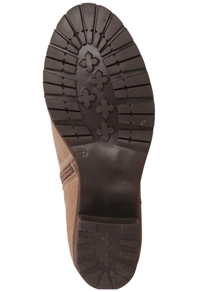 Bullboxer Stiefelette Veloursleder Taupe