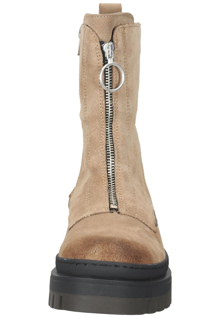 Bullboxer Stiefelette Veloursleder Taupe/Beige
