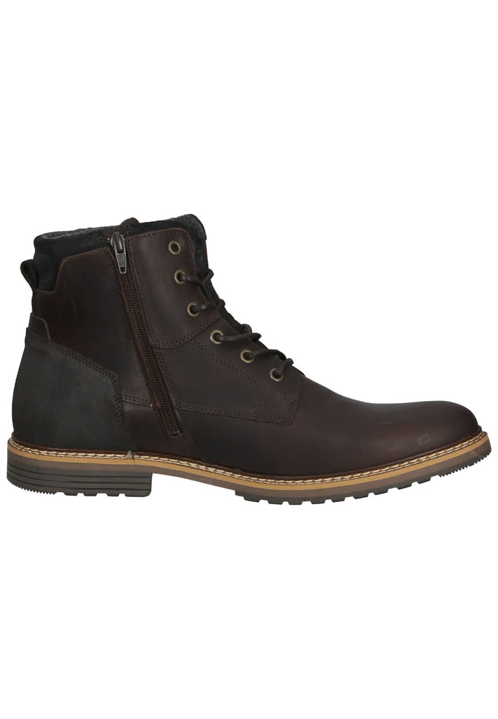 Stiefeletten Bullboxer Stiefelette Leder Braun Warmfutter