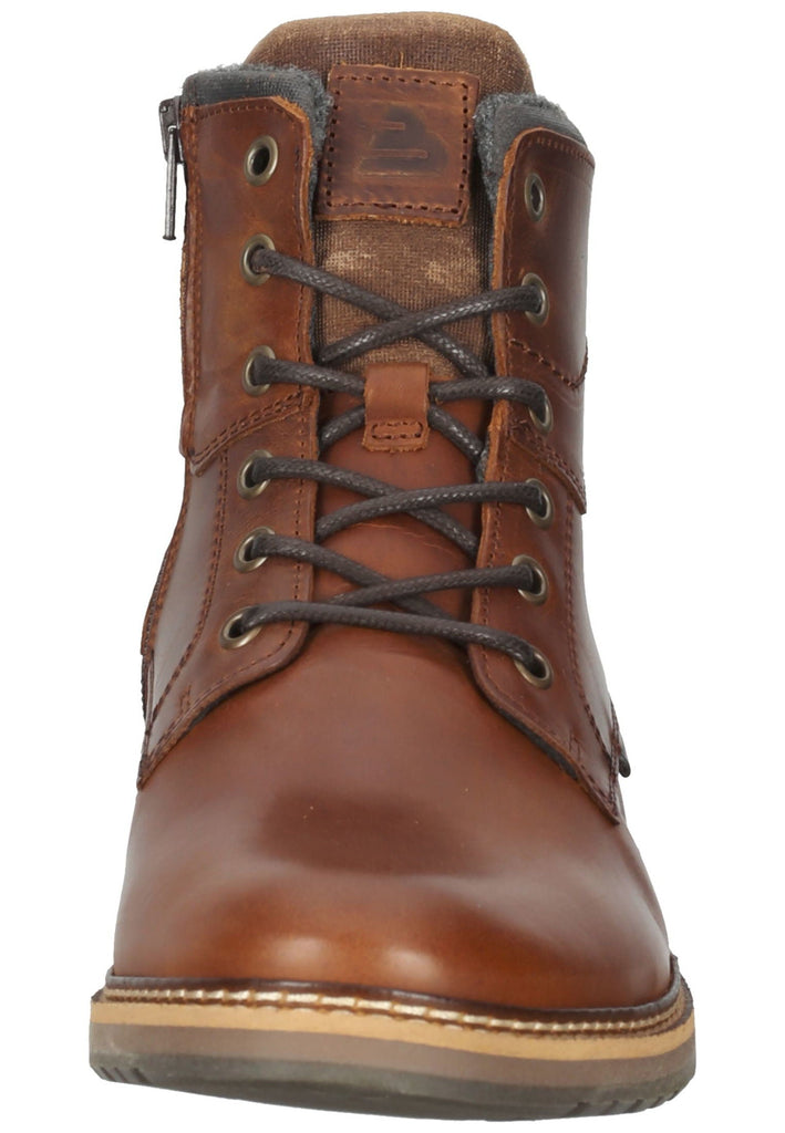 Stiefeletten Bullboxer Stiefelette Leder Tan Warmfutter