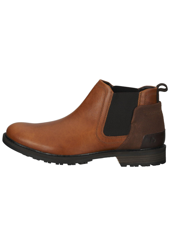 Stiefeletten Bullboxer Stiefelette Leder/Textil Cognac