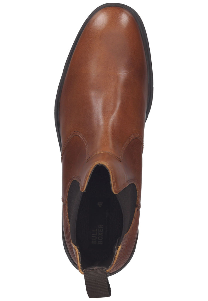 Stiefeletten Bullboxer Stiefelette Leder/Textil Cognac