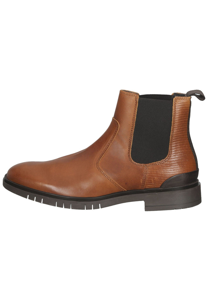 Stiefeletten Bullboxer Stiefelette Leder/Textil Cognac