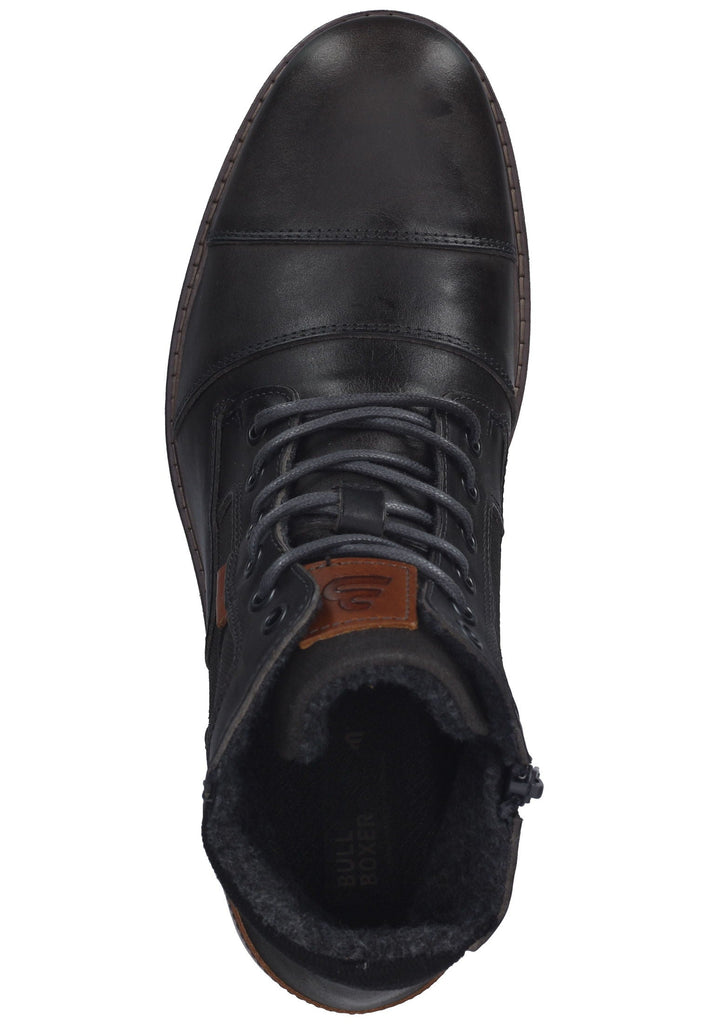 Stiefeletten Bullboxer Stiefelette Leder/Textil Grau Warmfutter