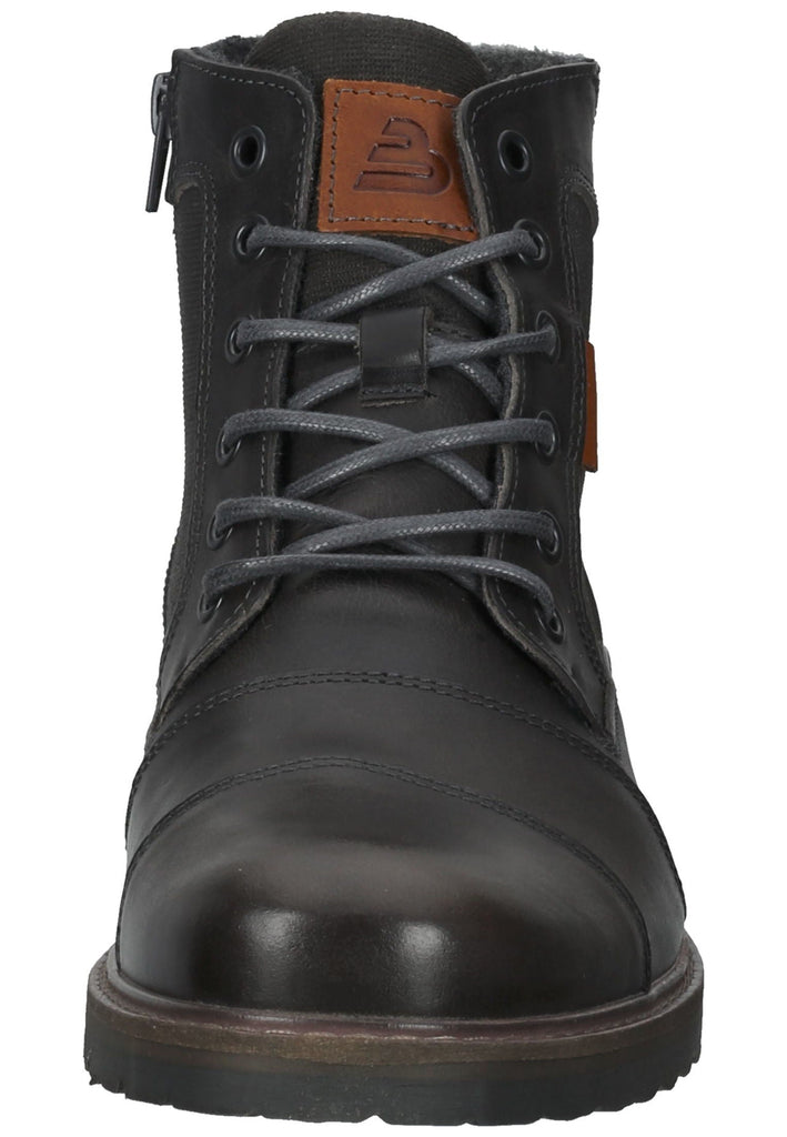 Stiefeletten Bullboxer Stiefelette Leder/Textil Grau Warmfutter