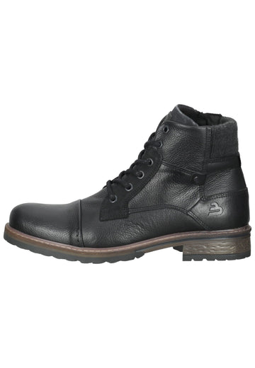 Stiefeletten Bullboxer Stiefelette Leder/Textil Schwarz