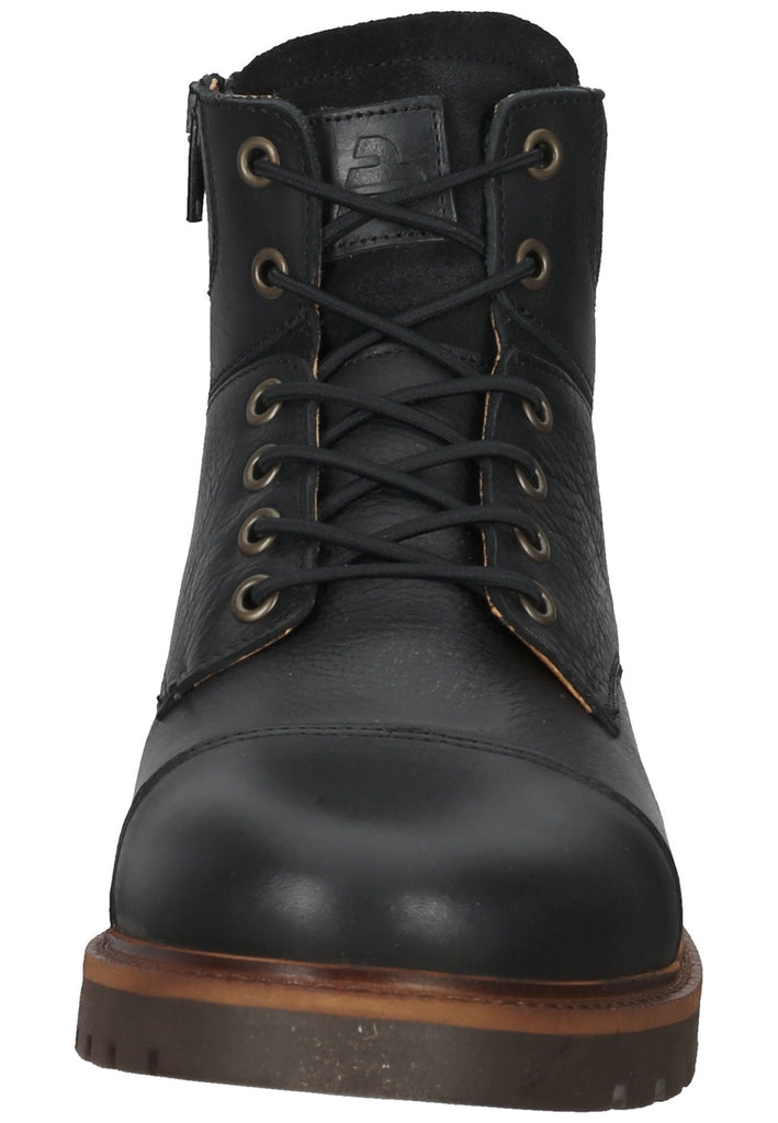 Stiefeletten Bullboxer Stiefelette Leder/Textil Schwarz