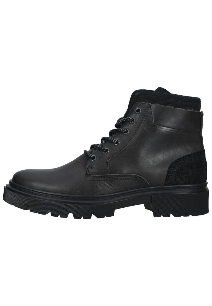 Stiefeletten Bullboxer Stiefelette Leder/Textil Schwarz Warmfutter