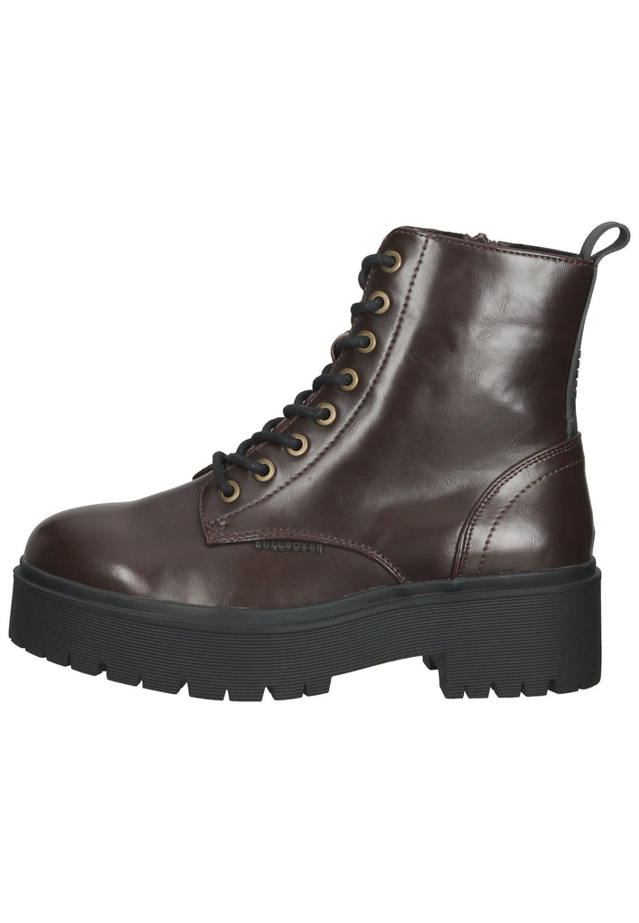 Stiefeletten Bullboxer Stiefelette Lederimitat Braun