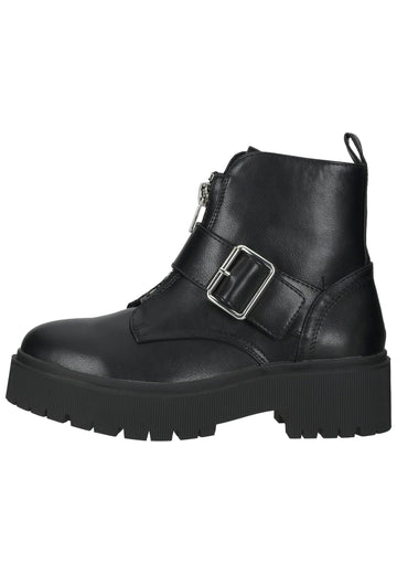 Stiefeletten Bullboxer Stiefelette Lederimitat Schwarz