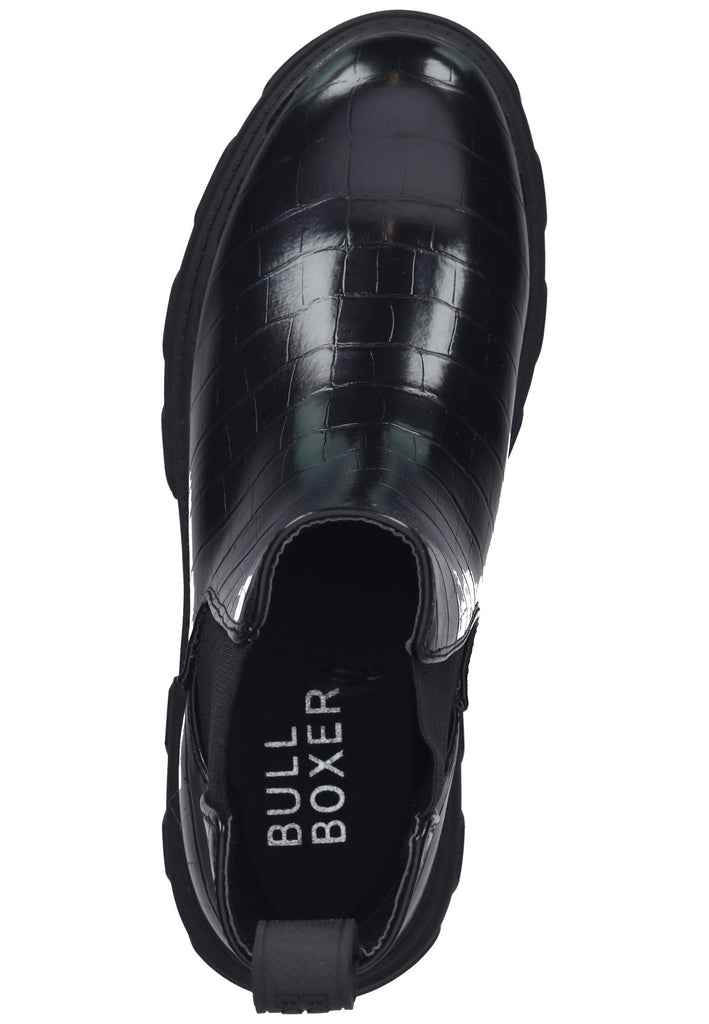 Stiefeletten Bullboxer Stiefelette Lederimitat Schwarz/Schwarz