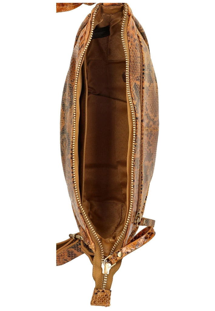 BURKELY Taschen Leder Braun/Gelb