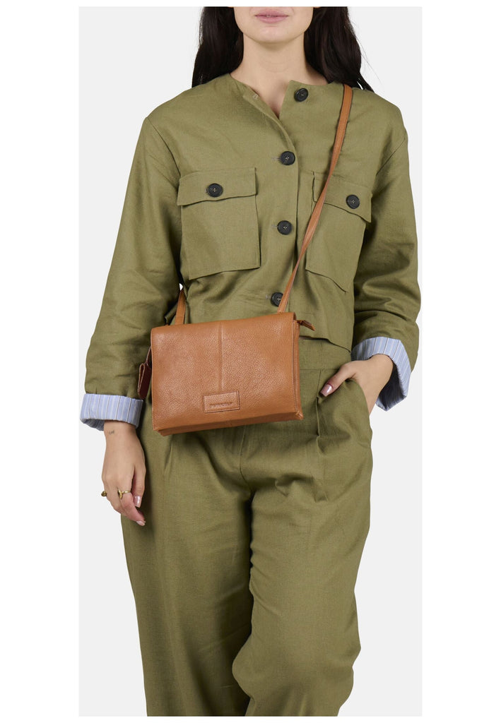 BURKELY Taschen Leder Cognac