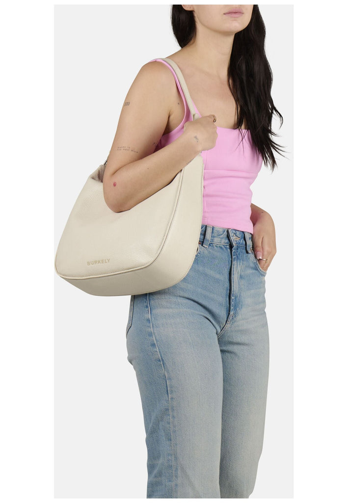 BURKELY Taschen Leder Creme