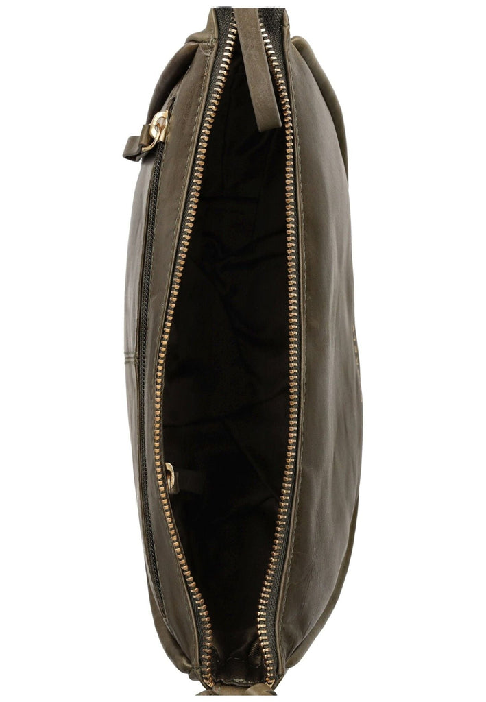 BURKELY Taschen Leder Olive