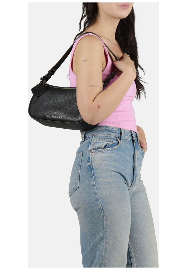 BURKELY Taschen Leder Schwarz