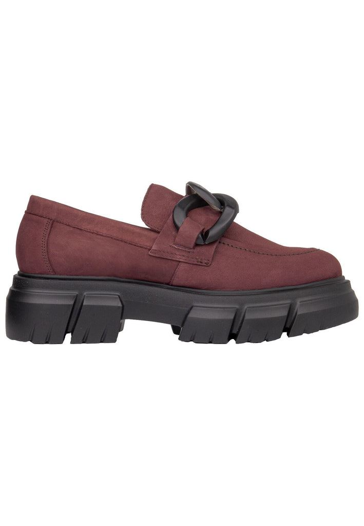 CallagHan Slipper Leder Dunkelrot