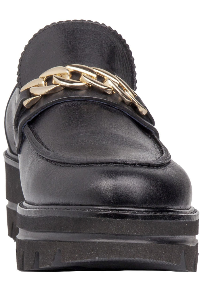 CallagHan Slipper Leder Schwarz