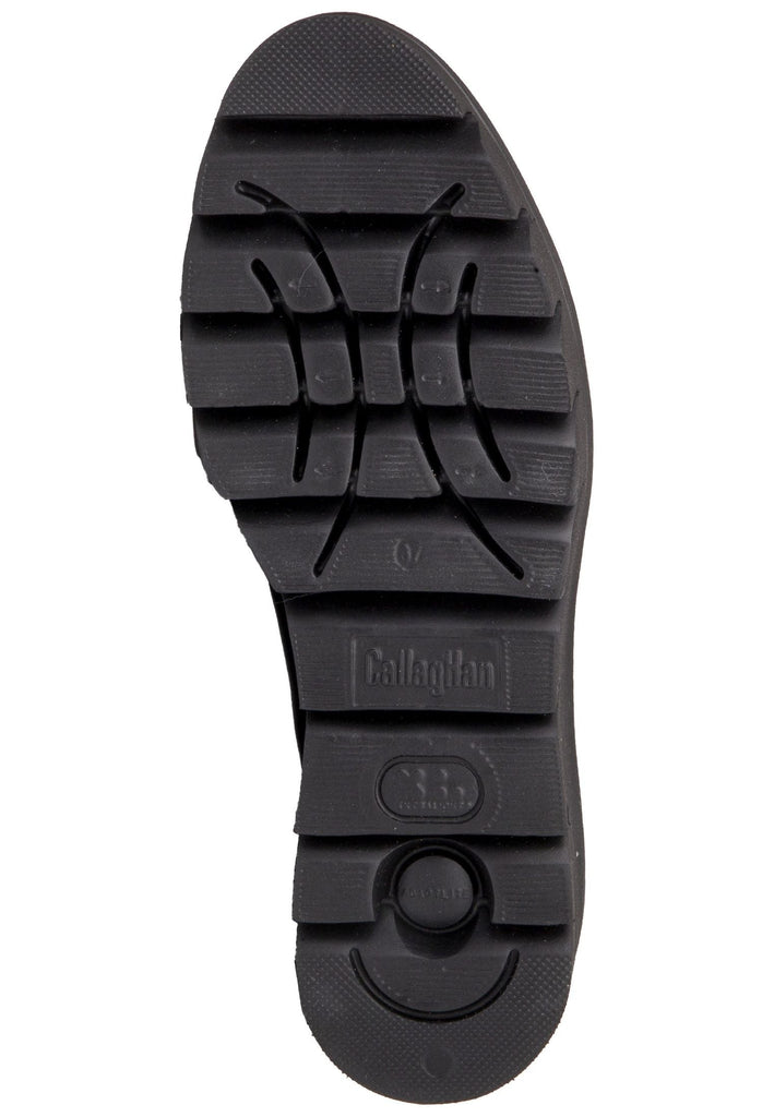 CallagHan Slipper Leder Schwarz