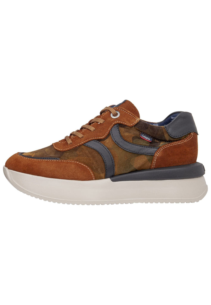 Sneaker CallagHan Sneaker Leder/Textil Braun/Grau