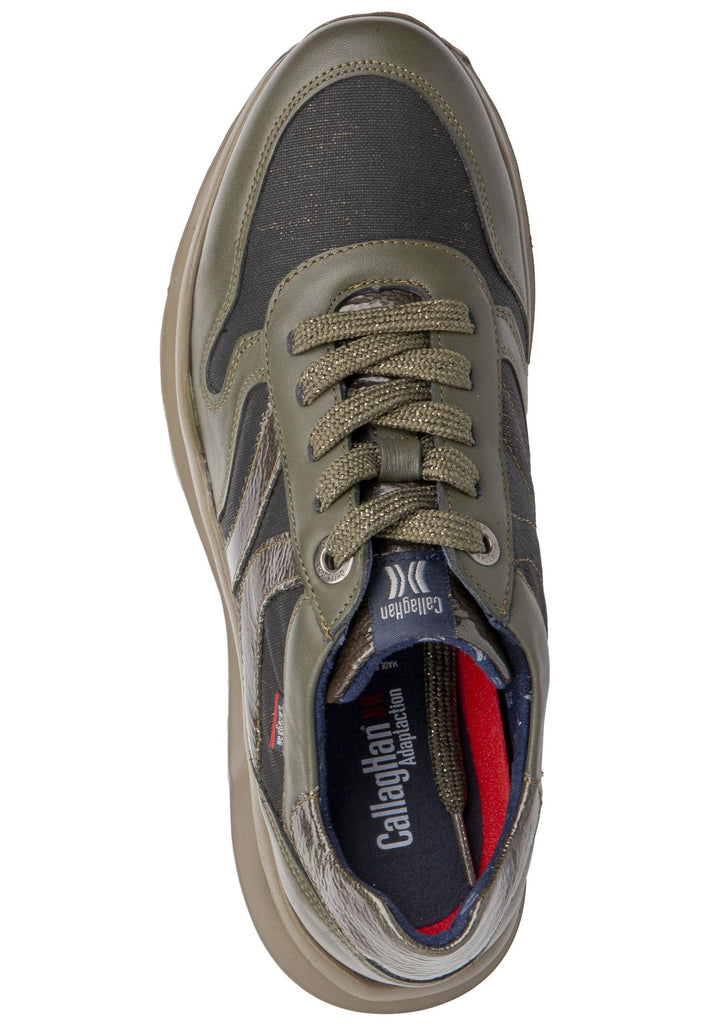 CallagHan Sneaker Leder/Textil Military
