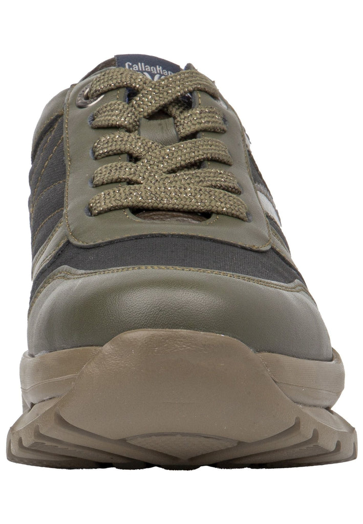 CallagHan Sneaker Leder/Textil Military