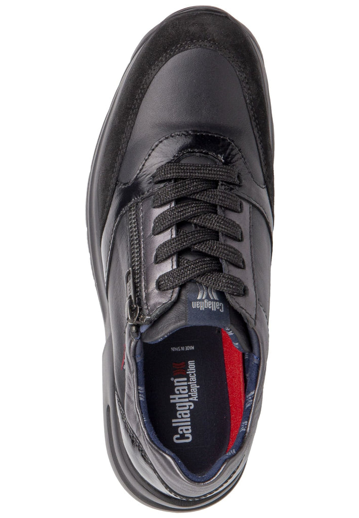 CallagHan Sneaker Leder/Textil Schwarz
