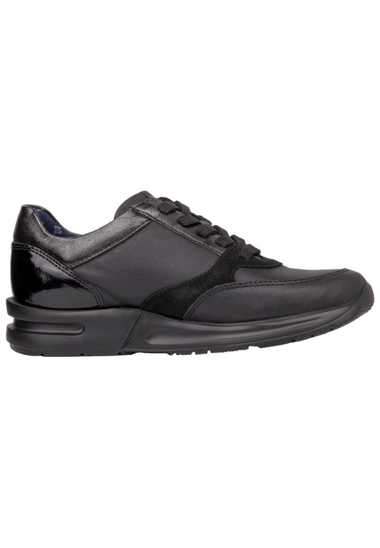 CallagHan Sneaker Leder/Textil Schwarz