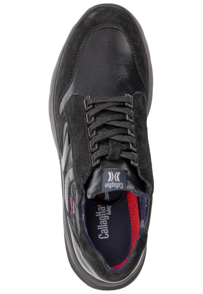 CallagHan Sneaker Leder/Textil Schwarz/Grau