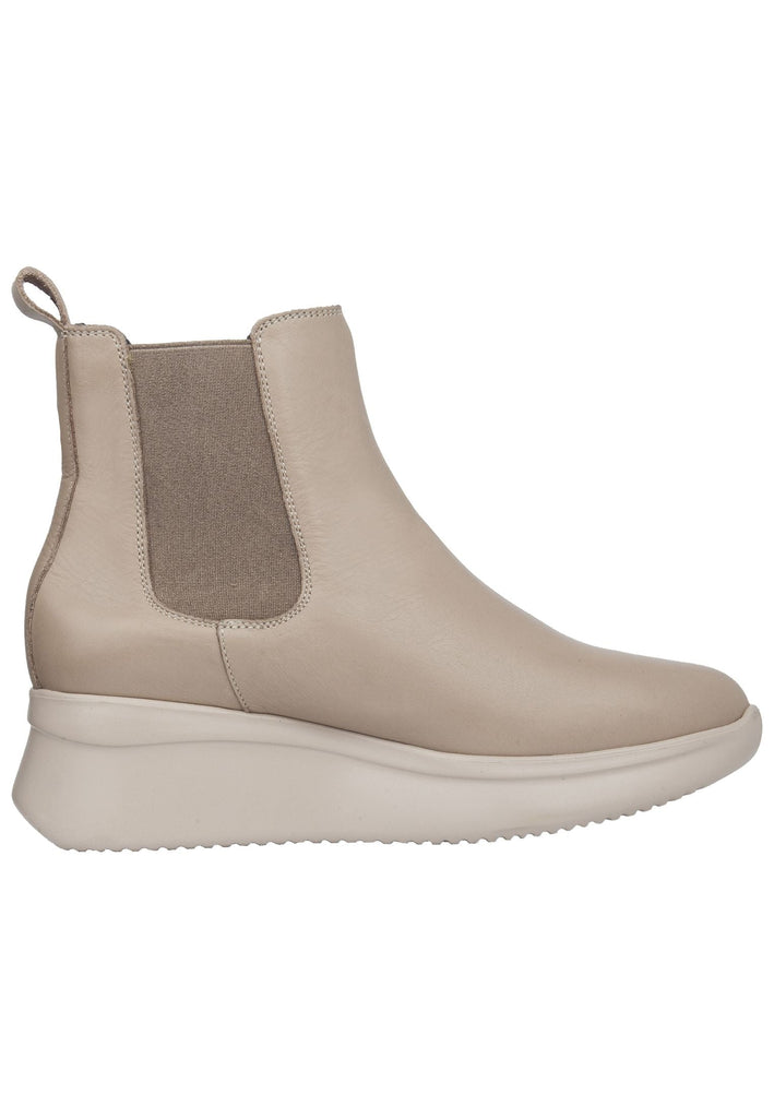 CallagHan Stiefelette Leder/Textil Beige