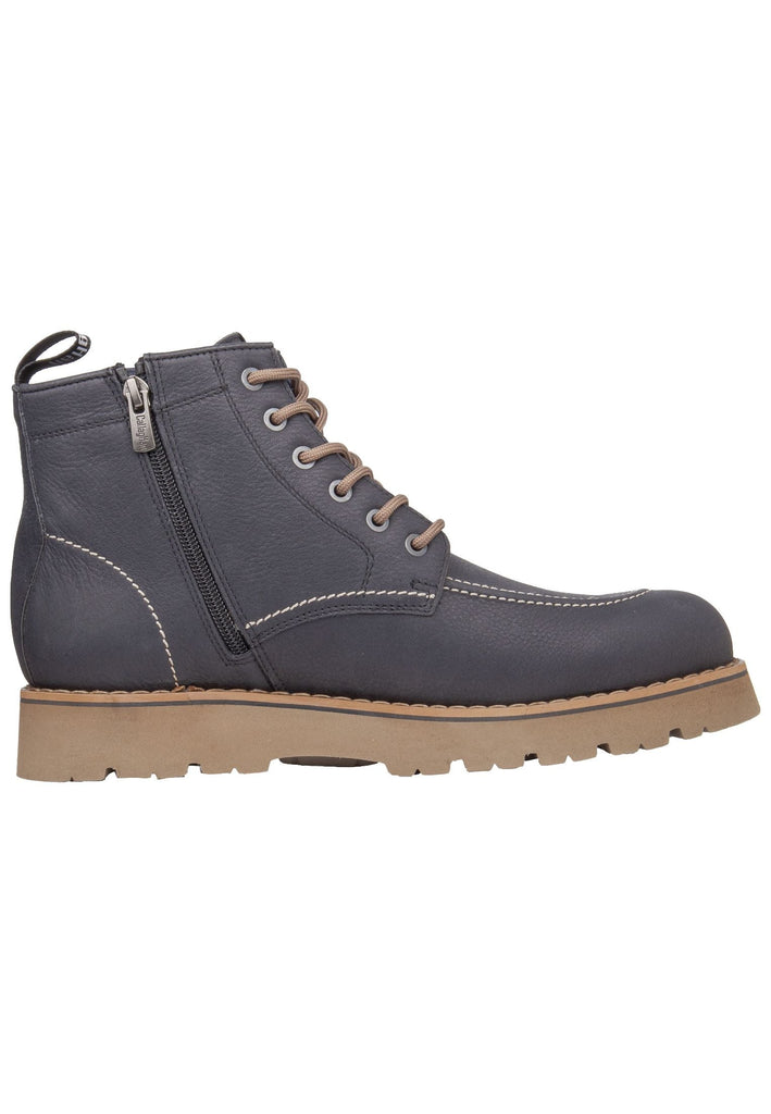 CallagHan Stiefelette Leder/Textil Dunkelblau