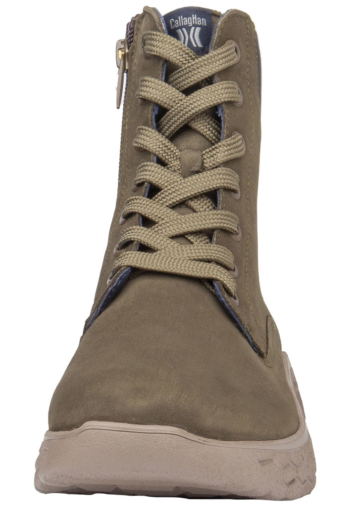 CallagHan Stiefelette Leder/Textil Forest