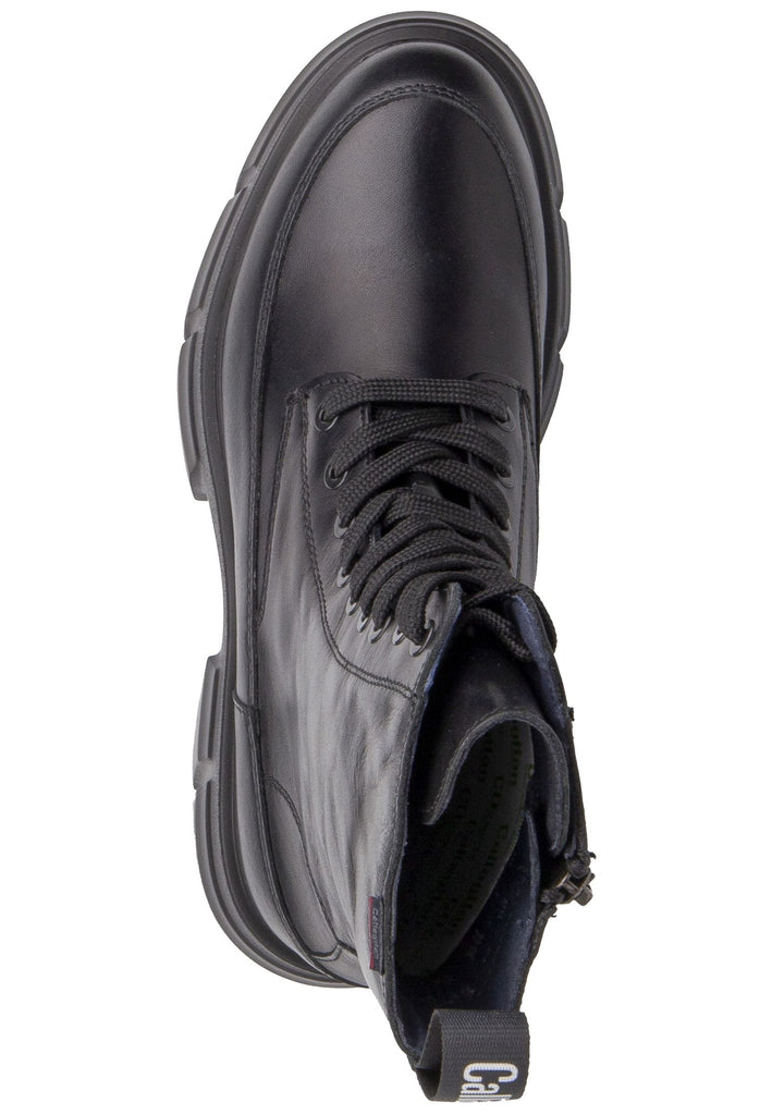 CallagHan Stiefelette Leder/Textil Schwarz