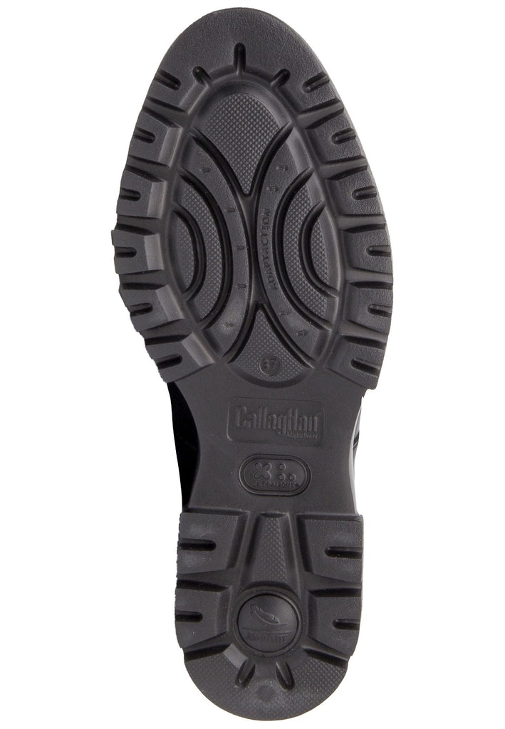 CallagHan Stiefelette Leder/Textil Schwarz