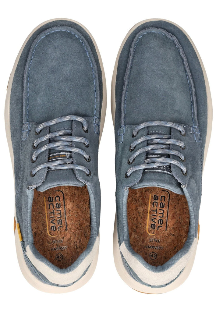 camel active Halbschuhe Leder/Textil Blau