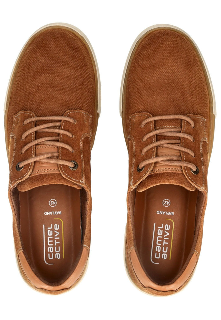 camel active Halbschuhe Veloursleder Cognac